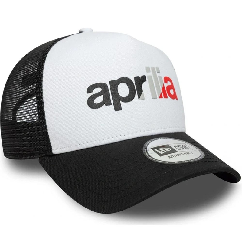 Casquette Aprilia 9forty Be A Racer avec logo noir et blanc
