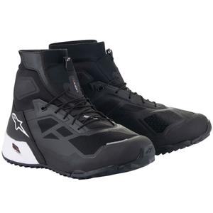 Bottes de moto Alpinestars CR-1 noires et blanches