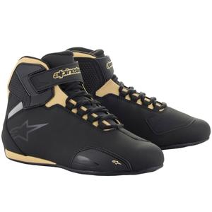 Bottes de moto Alpinestars Stella Sector Noir-Champagne pour femme