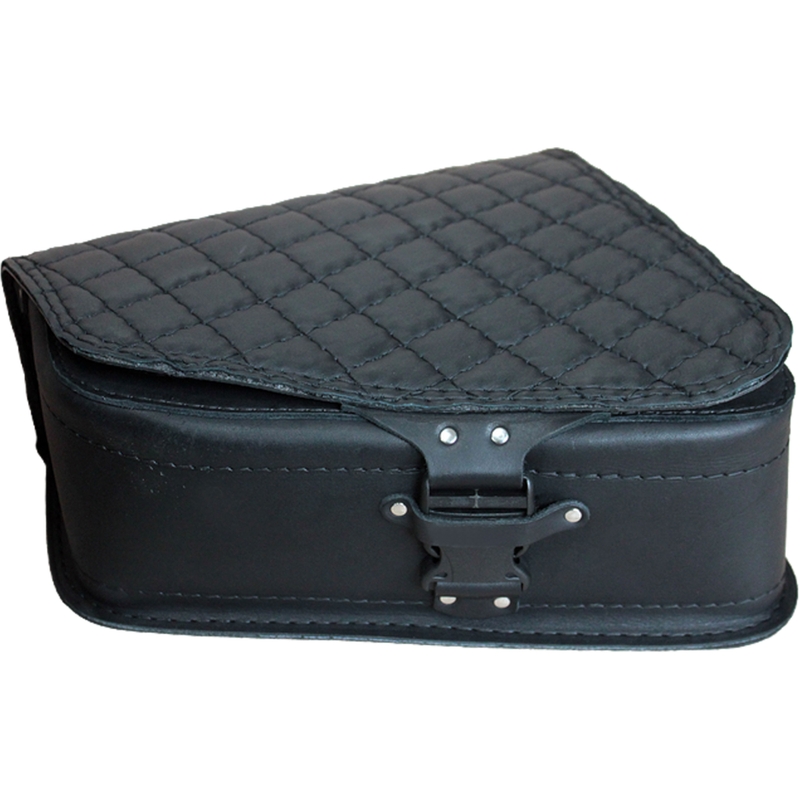 Sacoche de moto en cuir RSA S571 noire