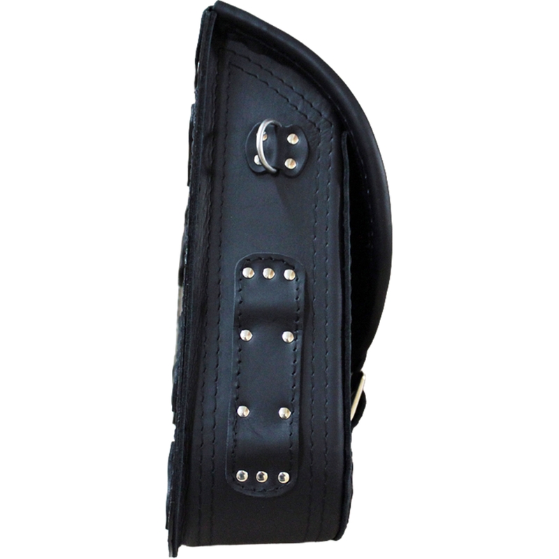 Sacoche de moto en cuir RSA S592 HD Softail noire