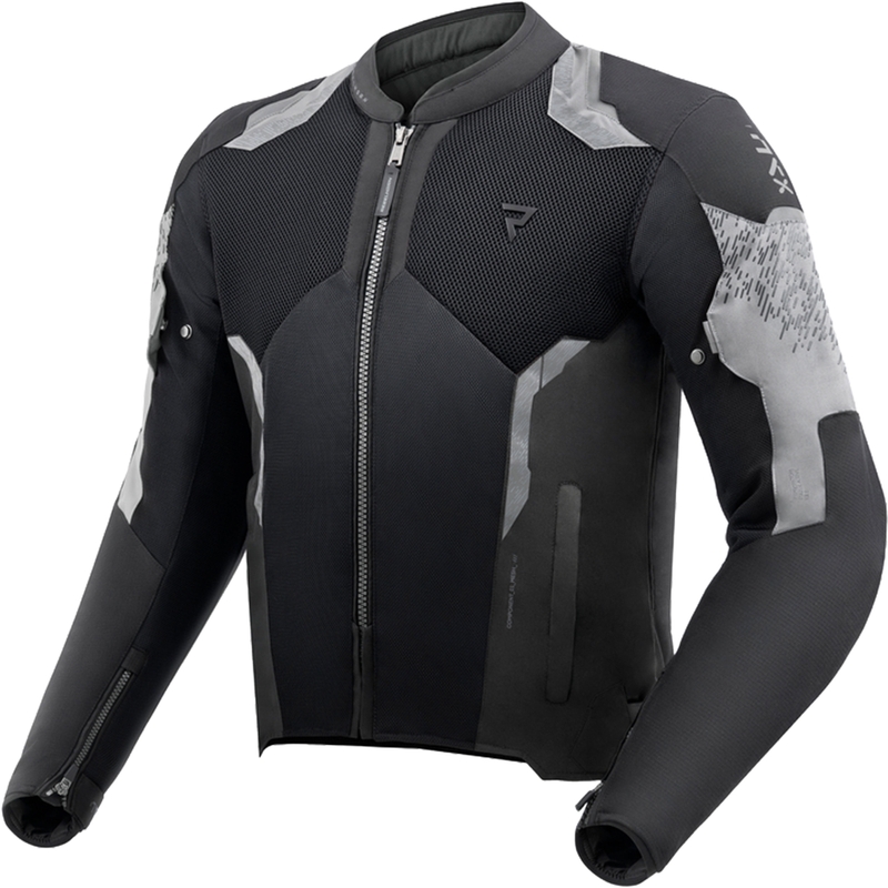Veste de moto Rebelhorn Jax noire et grise