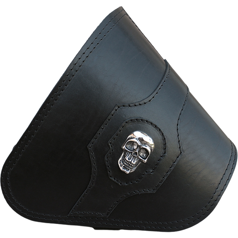 Sacoche de moto en cuir RSA S637 HD Softail noire