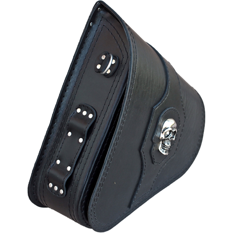 Sacoche de moto en cuir RSA S637 HD Softail noire
