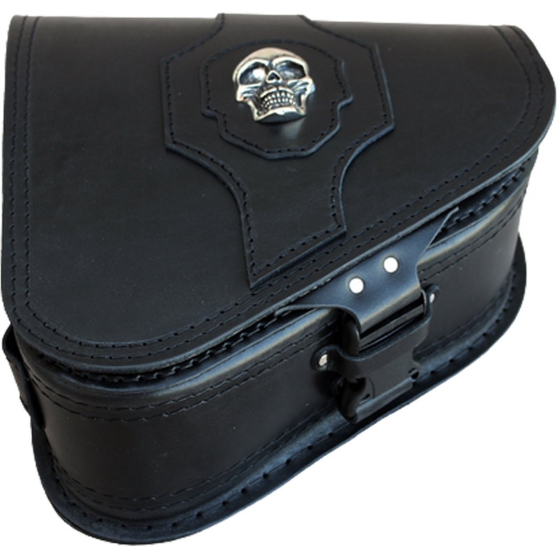 Sacoche de moto en cuir RSA S637 HD Softail noire