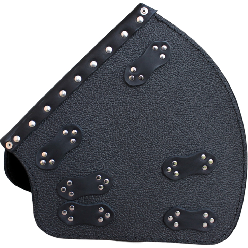 Sacoche de moto en cuir RSA S641 Punisher HD Softail noire