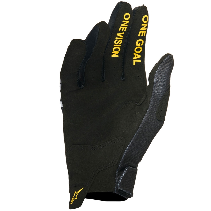 Gants de motocross Alpinestars Radar Honda noir-gris-jaune