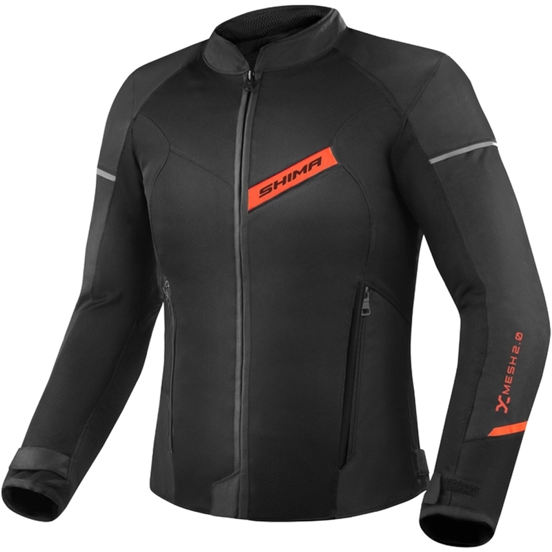 Veste moto Shima X-MESH 2.0 noir-rouge
