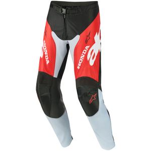 Pantalon de motocross Alpinestars Racer Veil Honda noir-gris-rouge-jaune