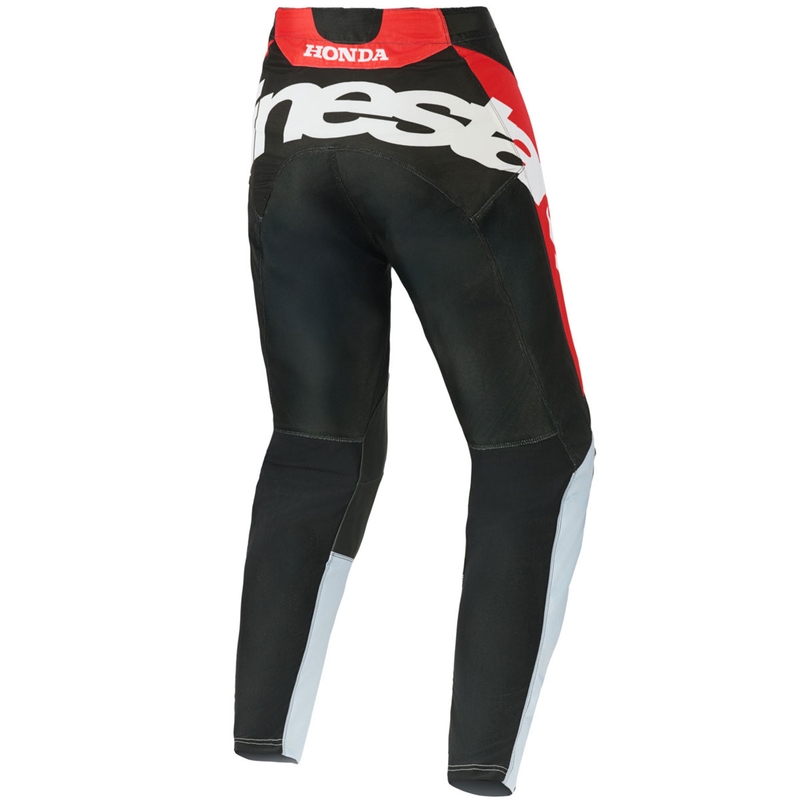 Pantalon de motocross Alpinestars Racer Veil Honda noir-gris-rouge-jaune