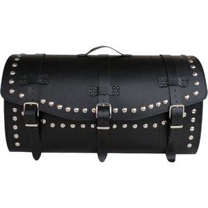 Étui de moto en cuir avec serrure et rivets RSA K461 noir