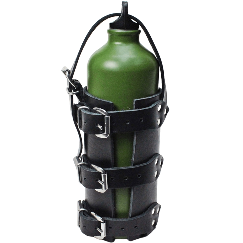 Porte-bouteille en cuir RSA N14 noir