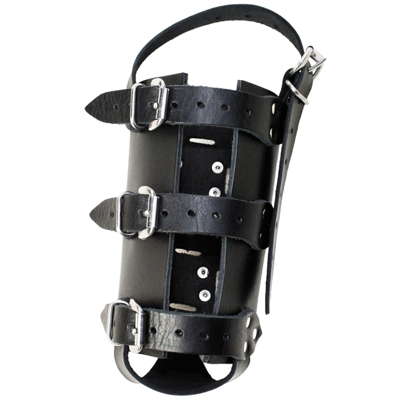 Porte-bouteille en cuir RSA N14 noir