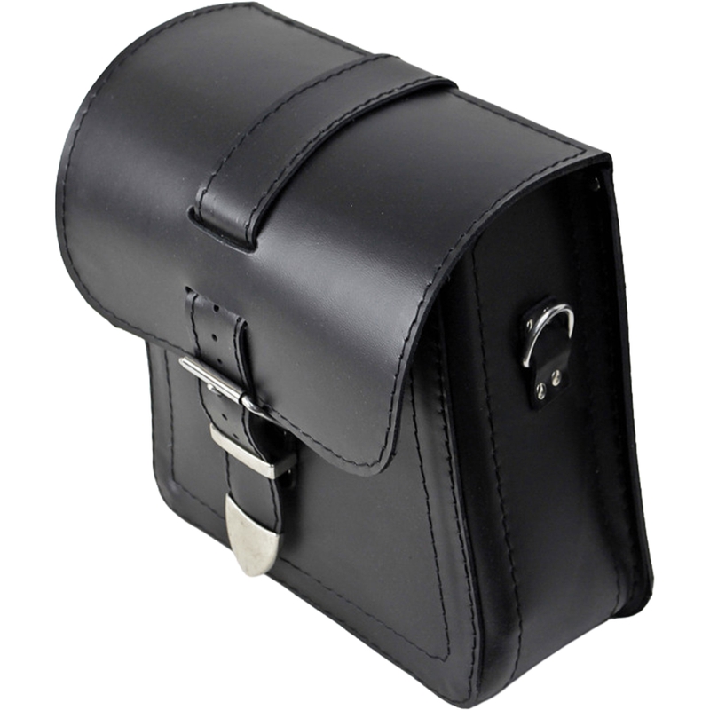 Poches latérales en cuir pour moto RSA Ki18, lot de 2, noires
