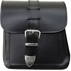 Poches latérales en cuir pour moto RSA Ki18, lot de 2, noires