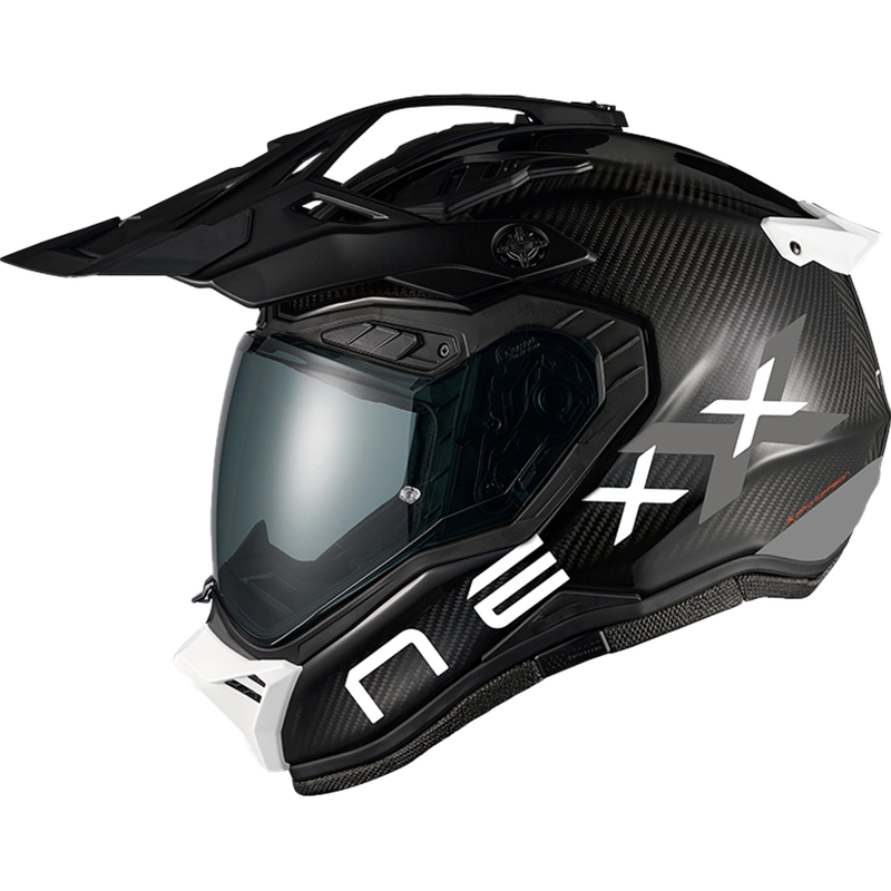 Casque de moto enduro Nexx X.Rally FIM Racing 2 Carbon noir et blanc