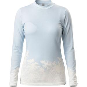 T-shirt thermique femme nanosilver® Frozen bleu-blanc