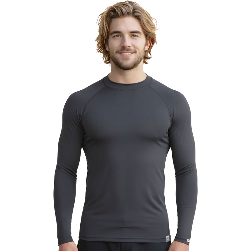 Chemise thermique nanosilver® Raglan gris anthracite - manches longues