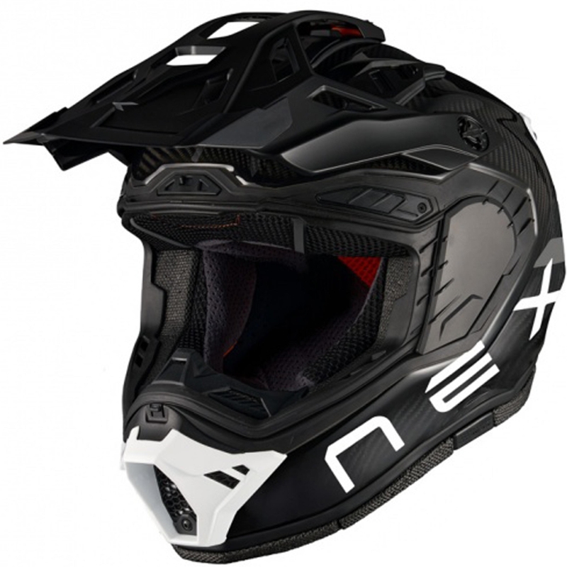 Casque de moto enduro Nexx X.Rally FIM Racing 2 Carbon noir et blanc
