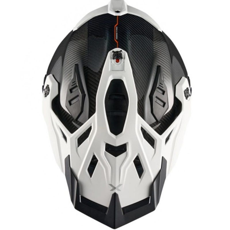 Casque de moto enduro Nexx X.Rally Gravix Carbon noir et blanc