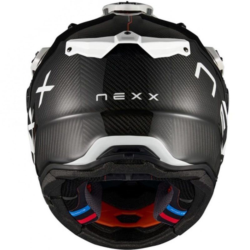 Casque de moto enduro Nexx X.Rally Gravix Carbon noir et blanc