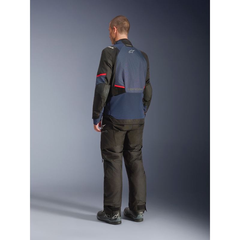 Blouson de moto Alpinestars Andes V4 Drystar bleu foncé-bleu-noir