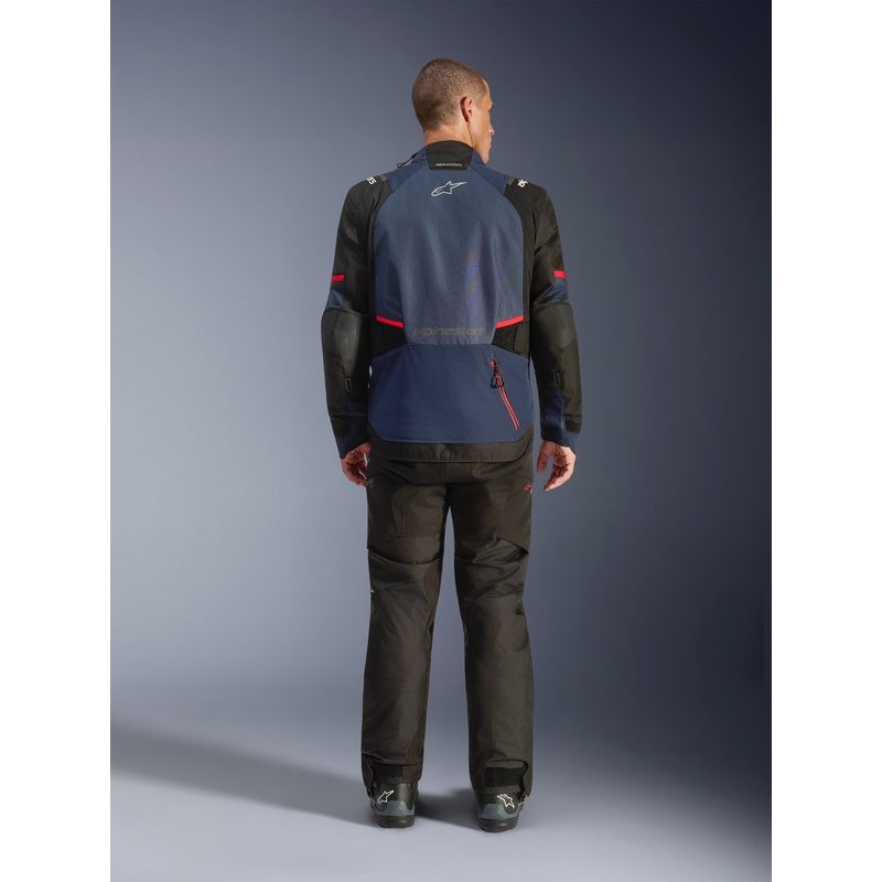 Blouson de moto Alpinestars Andes V4 Drystar bleu foncé-bleu-noir