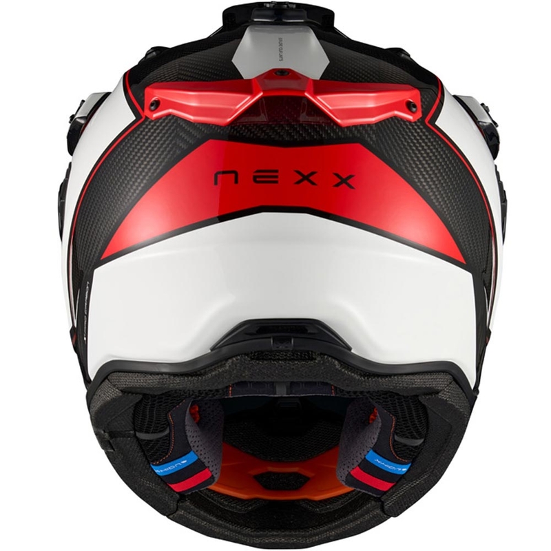 Casque de moto enduro Nexx X.Rally Raid blanc-rouge