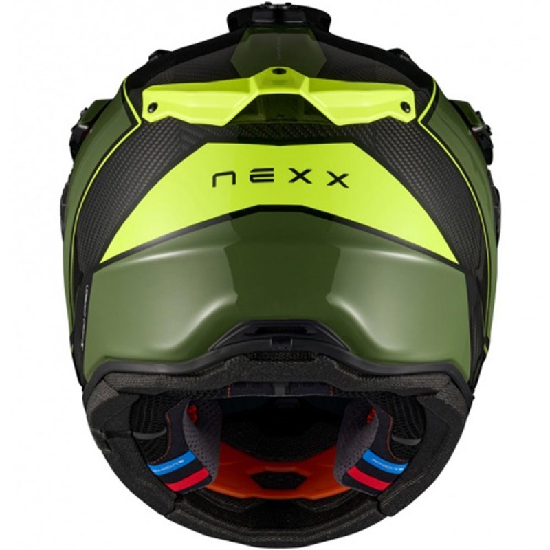 Casque de moto enduro Nexx X.Rally Raid vert-jaune fluo