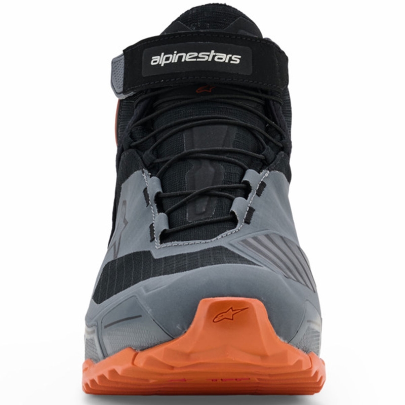 Bottes de moto Alpinestars CR-X Drystar noir-gris foncé-orange