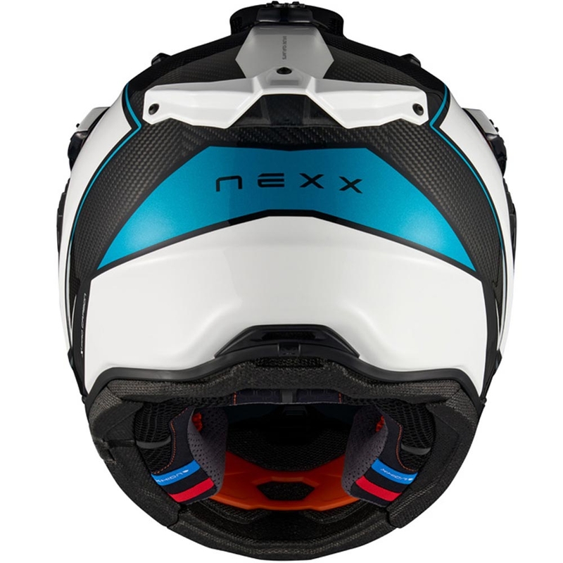 Casque de moto enduro Nexx X.Rally Raid bleu-rose