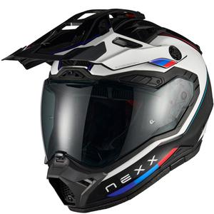 Casque de moto enduro Nexx X.Rally Raid bleu-rouge