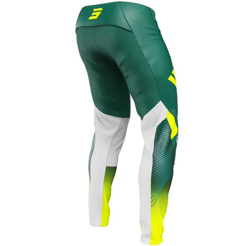 Pantalon de motocross Shot Contact GP 26 Vert-Jaune fluo