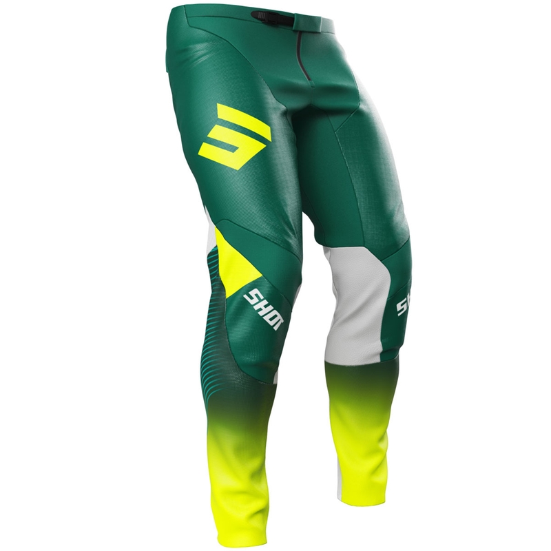 Pantalon de motocross Shot Contact GP 26 Vert-Jaune fluo