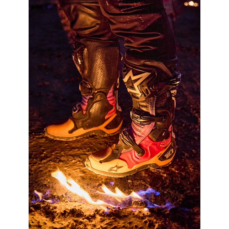 Bottes de moto Alpinestars Tech 10 Édition Limitée Black Hole, couleur noire