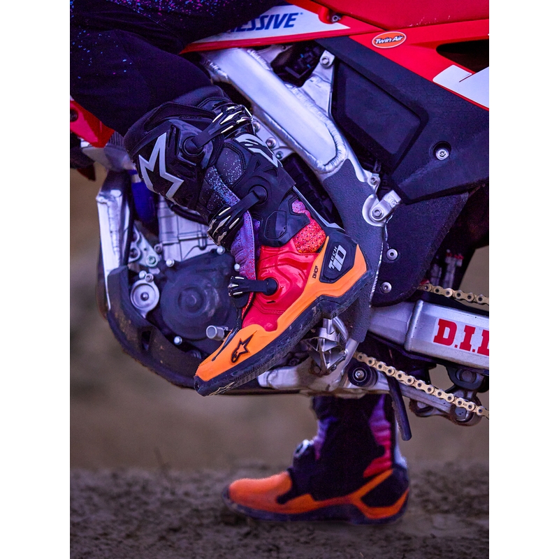 Bottes de moto Alpinestars Tech 10 Édition Limitée Black Hole, couleur noire