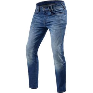 Jean moto court Revit Carlin SK bleu