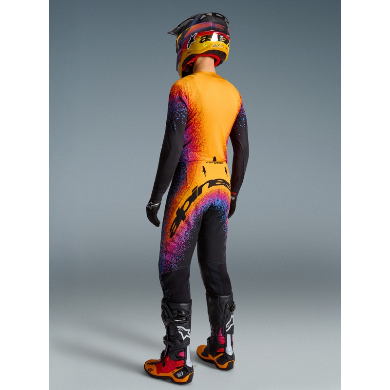 Maillot de motocross Alpinestars Supertech Black Hole édition limitée, de couleur noire