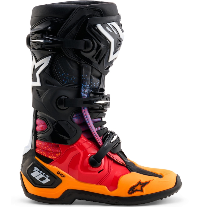 Bottes de moto Alpinestars Tech 10 Édition Limitée Black Hole, couleur noire