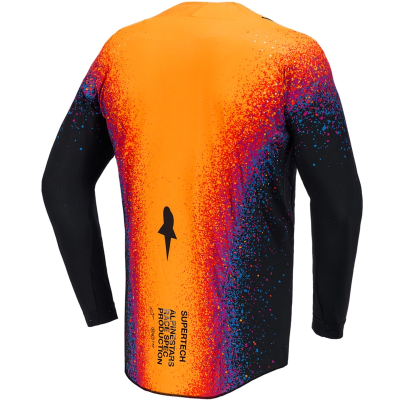 Maillot de motocross Alpinestars Supertech Black Hole édition limitée, de couleur noire