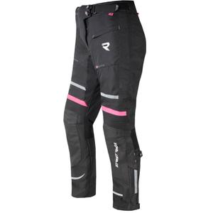 Pantalon de moto Street Racer Betty II noir et rose pour femmes