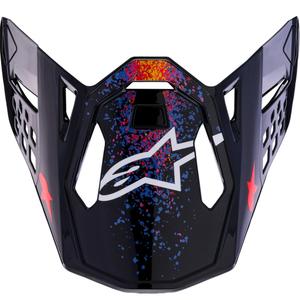 Visière de casque de moto Alpinestars Supertech S-M10 édition limitée Black Hole, couleur noire