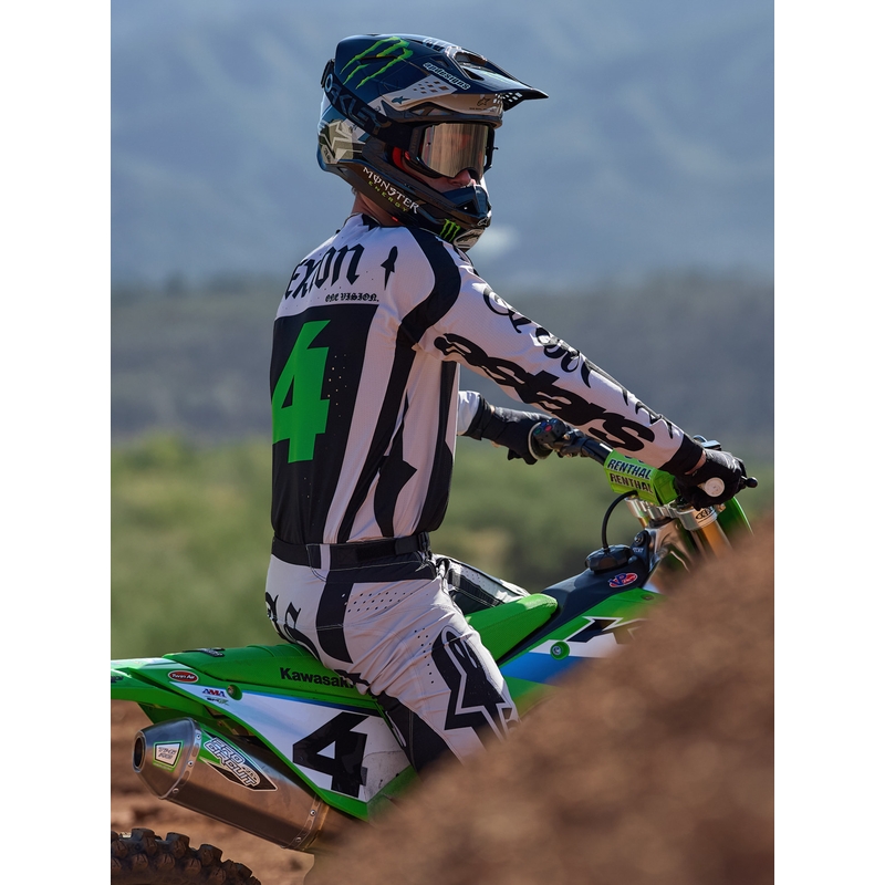Maillot de motocross Alpinestars Techstar édition limitée Wolf Dust sable noir