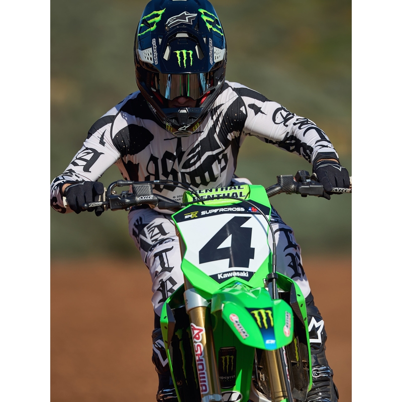 Maillot de motocross Alpinestars Techstar édition limitée Wolf Dust sable noir