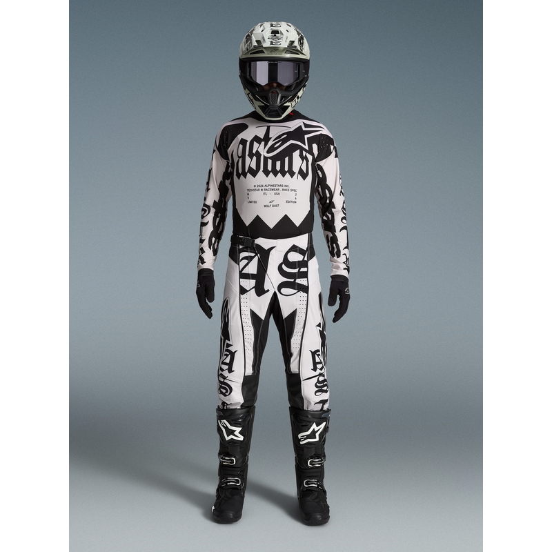 Maillot de motocross Alpinestars Techstar édition limitée Wolf Dust sable noir