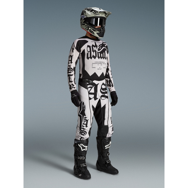 Maillot de motocross Alpinestars Techstar édition limitée Wolf Dust sable noir