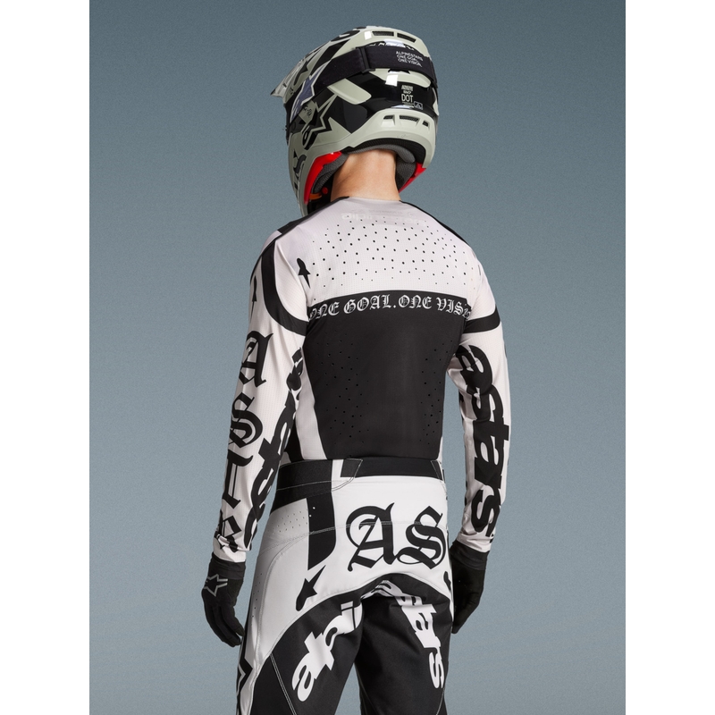 Maillot de motocross Alpinestars Techstar édition limitée Wolf Dust sable noir