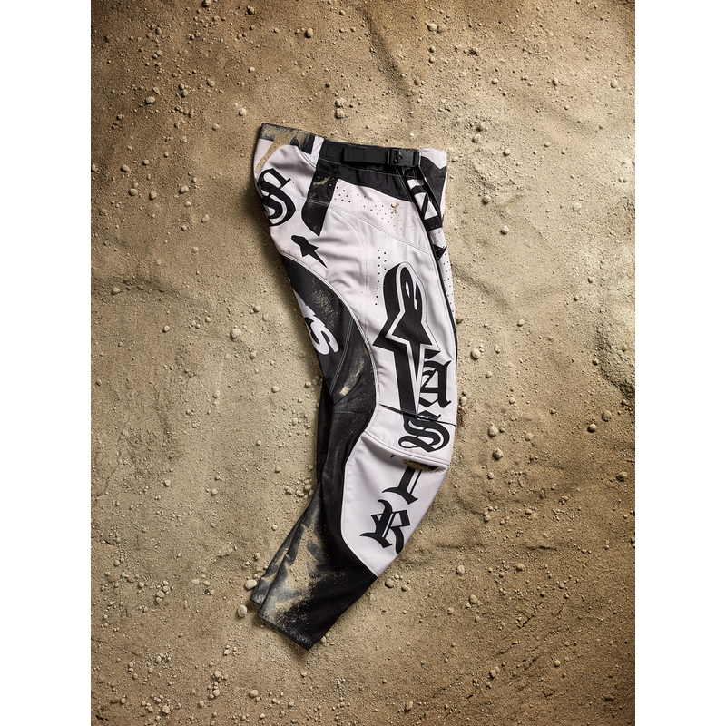 Pantalon de motocross Alpinestars Techstar édition limitée Wolf Dust, couleur sable et noir