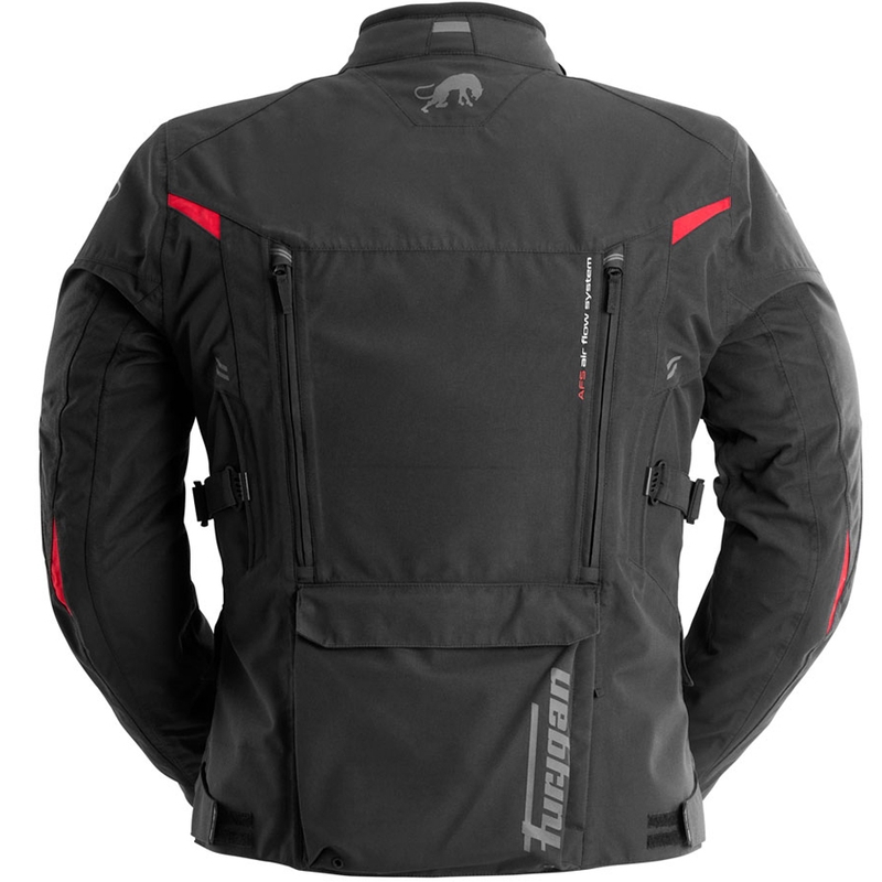 Blouson de moto Furygan CHALLENGER 3C PRIMALOFT® noir et rouge
