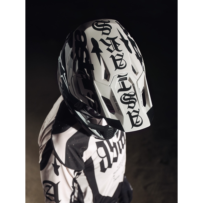 Casque de motocross Alpinestars Supertech S-M7 édition limitée Wolf Dust sable noir